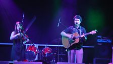 Gilmore & Roberts on stage at The Wakefield Unity Works Folk Festival 2015