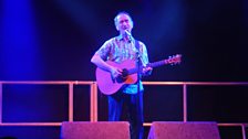 Martin Carthy MBE on stage at The Wakefield Unity Works Folk Festival 2015