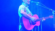 Martin Carthy MBE on stage at The Wakefield Unity Works Folk Festival 2015