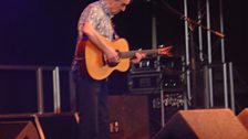 Martin Carthy MBE on stage at The Wakefield Unity Works Folk Festival 2015