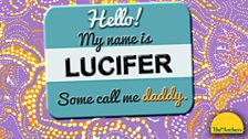 Lucifer's badge - wonder who this could be?