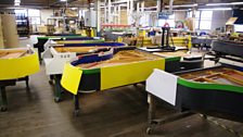 Inside the Steinway factory at Astoria, Queens