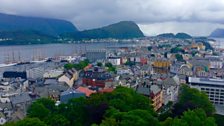 Alesund aerial view