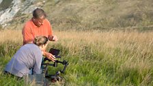 Producer Lara Bickerton and cameraman Gary Hawkey