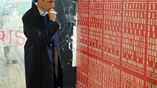 Richard Clay at a graffiti exhibition, Palais De Tokyo, Paris