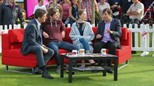 Comedians Chris Ramsey, Katherine Ryan and Mark Steel take to the couch with Charlie