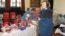 Clue four was at a patchwork and needlecraft exhibition in the village hall at Upper Sheringham