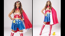 Rochelle Humes is Wonder Woman