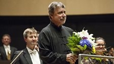 Conductor Okko Kamu receives applause