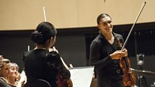 Violinist Sergey Malov takes a bow