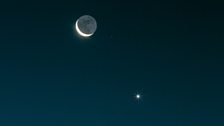 Crescent Moon and Venus Conjunction