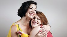 tv Singers: Rebecca Lodge (alto, left) Olivia Robinson (soprano)