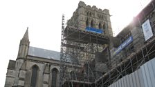 The treasure envelope was at the top of the tower at Norwich's Catholic cathedral