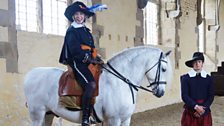 Lucy at Bolsover Castle, Derbyshire