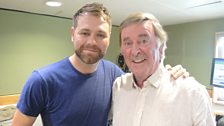 Brian McFadden poses with Terry Wogan