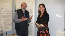 John Erskine and Laura Spence at the Ulster Scots stand