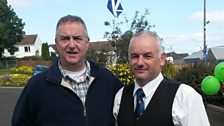 Liam Logan and John Fettis, Pipe Major of the Major Sinclair Memorial PB