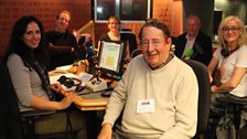 The presenters and guests around the table