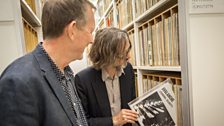 Jarvis Cocker and Mary Anne Hobbs at the British Library