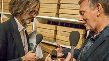 Jarvis Cocker and Mary Anne Hobbs at the British Library