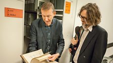 Jarvis Cocker and Mary Anne Hobbs at the British Library