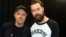 Lars Ulrich and Daniel P Carter at Reading Festival 2015