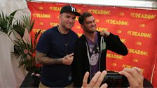 New Found Glory backstage at Reading Festival 2015.