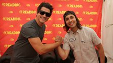 Pierce The Veil backstage at Reading Festival 2015.