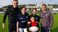 Alistair Kellock, Megan, Conal, Annabel agus Chris Paterson