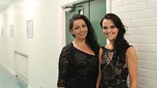 Ruth McGinley and Laura Sheerin backstage