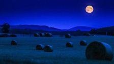 Moonrise over The Scottish Borders