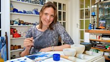 Painting with ultramarine – the brilliant blue pigment extracted from lapis lazuli