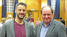 Adam Foulds with James Naughtie