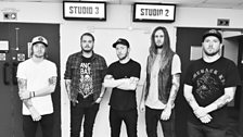 While She Sleeps in session at Maida Vale Studios