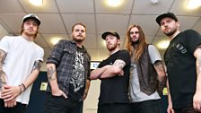 While She Sleeps in session at Maida Vale Studios