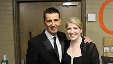 Graham Bickley & Clare Teal backstage