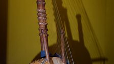 A kora calabash harp