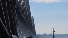 The Forth Rail Bridge from below