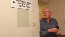 Richard Wilson in the deepest, darkest depths of  Maida Vale studios