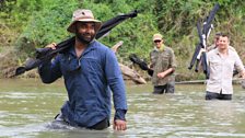 The anglers must endure the heat and rough terrain whilst fishing in Laos