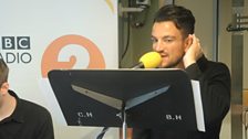 Peter Andre performs two tracks live for Sir Terry.