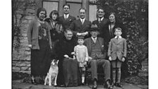 The Rawlins family at Christmas in 1923