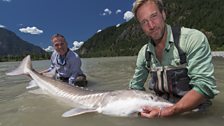 Ben Fogle and Matt Hayes show off the biggest catch of Ben’s life