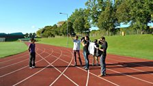 Filming Dame Kelly Holmes