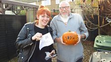 Treasure Quest fan Peter had carved the pumpkin especially for Sophie