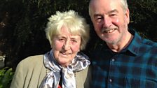 Alice today, with David Almond, at her daughter's house near Carlisle