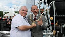 Hugo Duncan and the Lord Mayor of Belfast