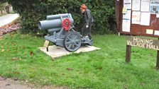 Clue four turned out to be with this German mine-launching gun, now in place at Honing