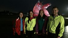 Deireadh a’ chiad latha aig na Kelpies