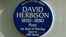 David Herbison's Blue Plaque